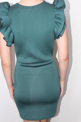 Scuba Green Size 2 Interview Midi Cocktail Dress on Queenly