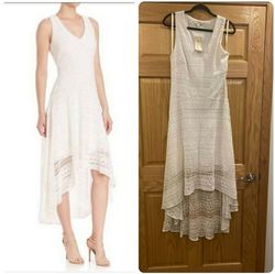 Shoshanna White Size 12 Bridal Shower Party V Neck Free Shipping Cocktail Dress on Queenly