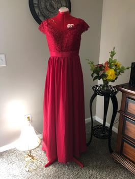 Baby online Red Size 10 Embroidery Prom A-line Dress on Queenly