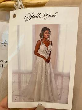 Stella York Multicolor Size 8 Ball Gown Embroidery Spaghetti Strap A-line Dress on Queenly