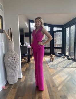 Jovani Pink Size 4 Jumpsuit Dress on Queenly