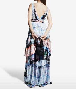Jovani Multicolor Size 8 Black Tie Floor Length A-line Dress on Queenly