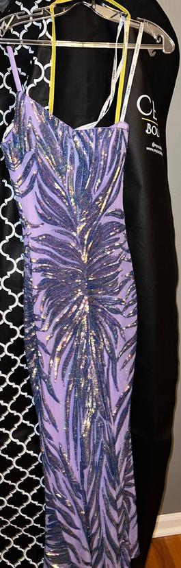 Jovani Purple Size 4 Prom Mermaid Dress on Queenly