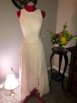 Allure Bridal Pink Size 10 Floor Length Train Dress on Queenly