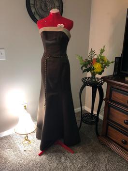 MoriLee Gold Size 2 $300 Black Tie Mermaid Dress on Queenly