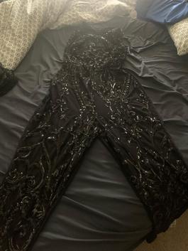 Custom Made Black Size 18 Plus Size Jumpsuit Dress on Queenly