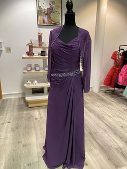 Style mb2057 Venus Purple Size 16 Plus Size Tall Height 50 Off A-line Dress on Queenly