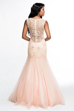 Style 16353 Brit Cameron Pink Size 0 Backless Pageant Mermaid Dress on Queenly