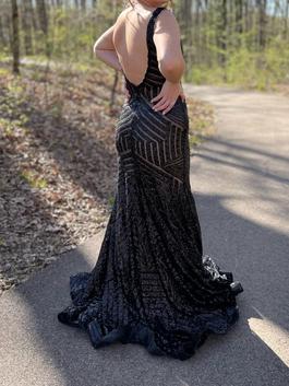 Jovani Black Size 6 Floor Length Sorority Formal Mermaid Dress on Queenly