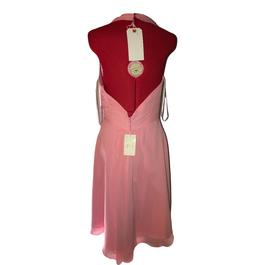 Allure Bridal Pink Size 14 Summer Halter Sunday Midi Cocktail Dress on Queenly