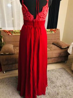 House of Wu Red Size 16 50 Off Backless Straight Dress on Queenly