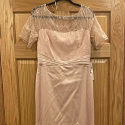 Kay Unger Pink Size 2 Summer Black Tie Cocktail Dress on Queenly