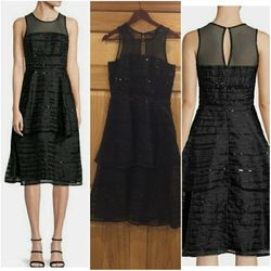 Parker Black Size 6 Sequined $300 Strapless Cocktail Dress on Queenly