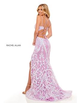Rachel Allan Purple Size 8 Lavender Sequin Pattern A-line Dress on Queenly