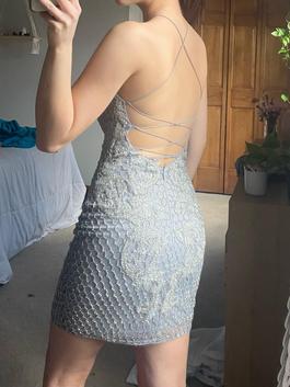 Silver Size 0 Cocktail Dress on Queenly