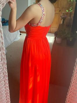 Orange Size 0 Straight Dress on Queenly