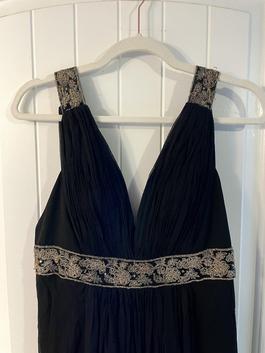 Marchesa Notte Black Tie Size 6 Silk Straight Dress on Queenly