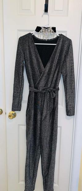 Silver Size 2 Jumpsuit Dress on Queenly