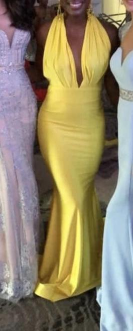Jessica Angel Yellow Size 4 Mermaid Dress on Queenly