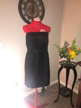 Limited Edition Black Size 8 Party Midi $300 Cocktail Dress on Queenly