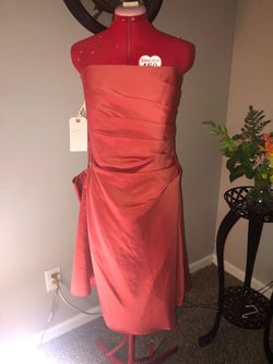 Forever Yours Orange Size 14 $300 Party Cocktail Dress on Queenly
