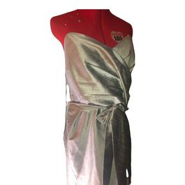 Alfred Sung Silver Size 26 Strapless Cocktail Dress on Queenly
