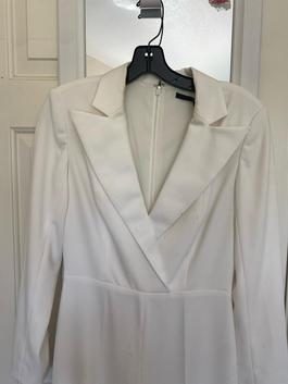 Jay godfrey jumpsuit White Size 4 Bridal Shower Jumpsuit Dress on Queenly