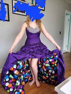 Purple Mermaid Dress on Queenly