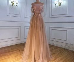 Nude Size 8 Ball gown on Queenly