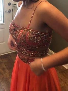 Sherri Hill Pink Size 0 Sequin Prom Straight Dress on Queenly