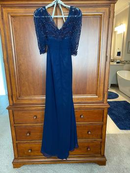 Rina diMontella Blue Size 12 Floor Length Girls Size Ball gown on Queenly
