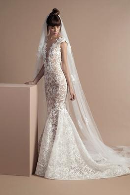Style Victoria (Look 05) - Bridal Collection 2018 Tony Ward White Size 6 Embroidery Sleeves Mermaid Dress on Queenly