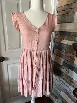 Sweet wanderer Pink Size 4 Military A-line Dress on Queenly