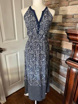 Old Navy Blue Size 2 Midi $300 Cocktail Dress on Queenly