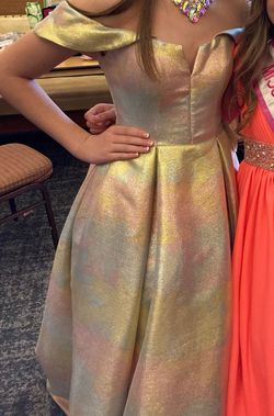 Ashley Lauren Multicolor Size 0 Plunge Bridesmaid Floor Length A-line Dress on Queenly