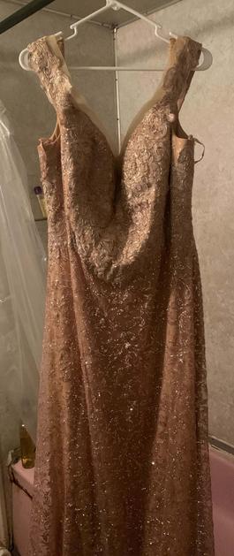 Gold Size 16 Mermaid Dress on Queenly