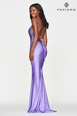 Style S10506 Faviana Purple Size 6 Straight Dress on Queenly
