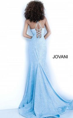 Style 1139 Jovani Light Blue Size 2 Tall Height Mermaid Dress on Queenly