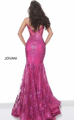 Style 3675 Jovani Black  Size 4 Spaghetti Strap 3675 Pageant Mermaid Dress on Queenly