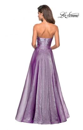Style 27515 La Femme Purple Size 4 A-line Dress on Queenly