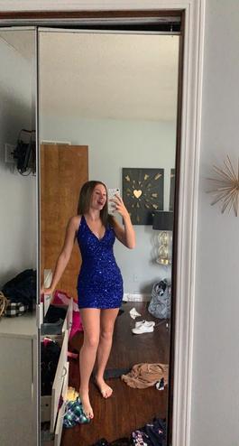 Scala Blue Size 0 Euphoria $300 Cocktail Dress on Queenly