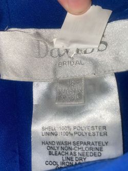 David's Bridal Royal Blue Size 16 70 Off 50 Off Cocktail Dress on Queenly