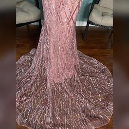 Jovani Pink Size 6 Train $300 50 Off Mermaid Dress on Queenly