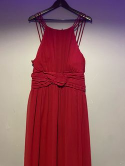 City Vibe Red Size 20 Side Slit Floor Length Plus Size Ball gown on Queenly
