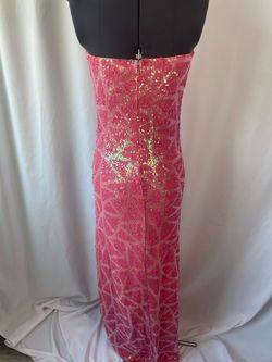 As u wish Hot Pink Size 6 50 Off Strapless Sweetheart Straight Dress on Queenly