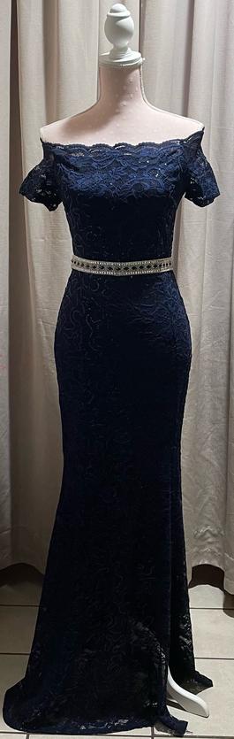 Blue Size 10 Side slit Dress on Queenly