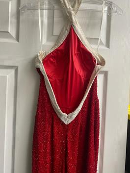 Ashley Lauren Red Size 6 Cape Jumpsuit Dress on Queenly