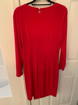 Red Size 14 Side slit Dress on Queenly