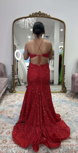 Studio 18 Red Size 2 Jewelled Mermaid Dress on Queenly