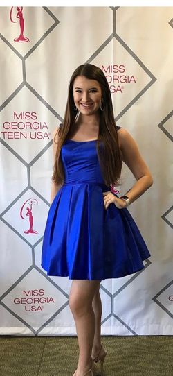 Sherri Hill Blue Size 8 70 Off 50 Off Cocktail Dress on Queenly